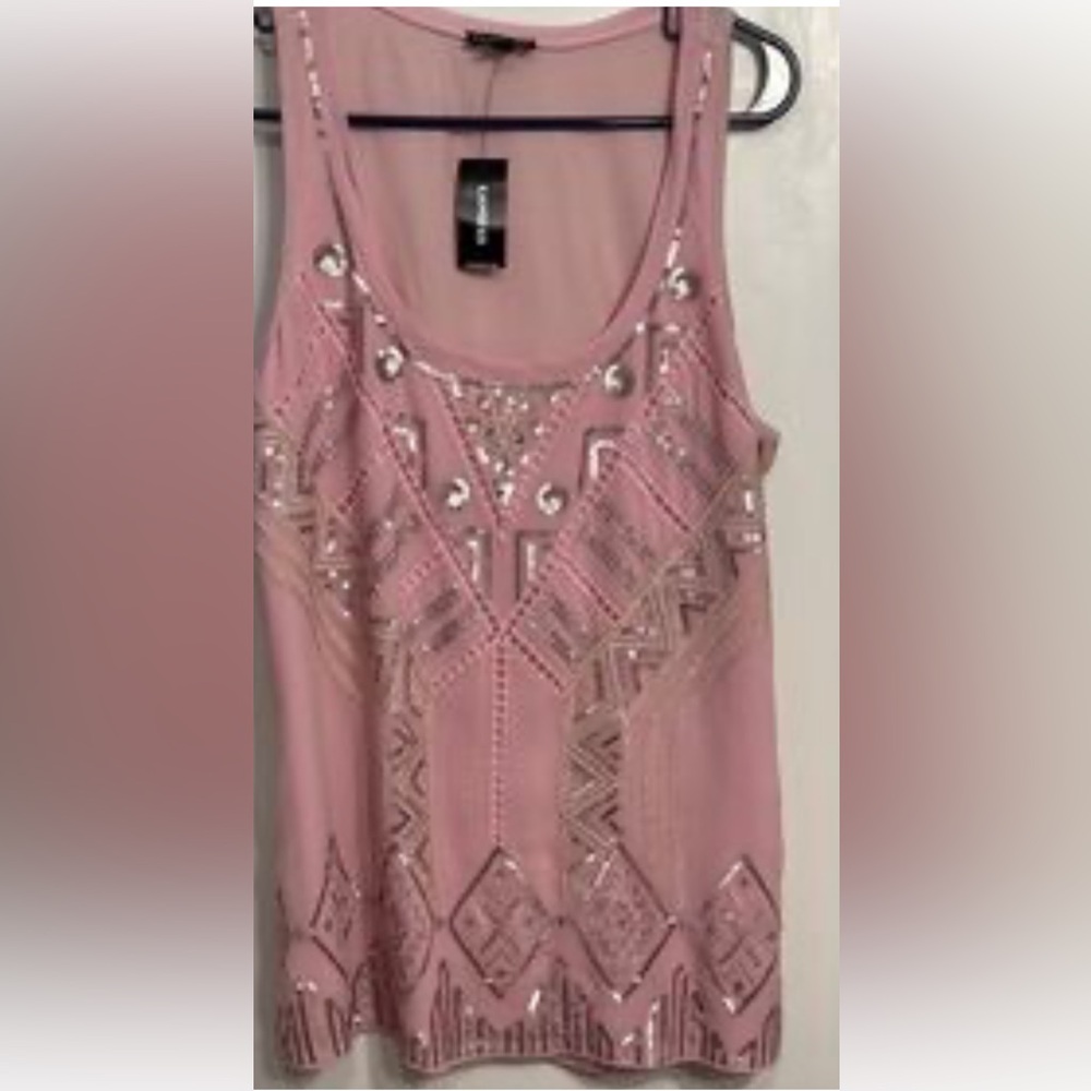 Pink Embellished Women's Top